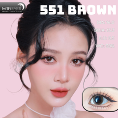 (Luna Eyes) 551 BROWN - size nhỏ