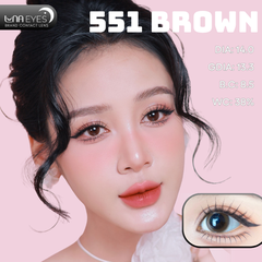 (Luna Eyes) 551 BROWN - size nhỏ