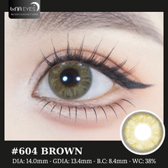 (quà tặng) 604 BROWN - size nhỏ