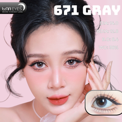 (Luna Eyes) 671 GRAY - size nhỏ