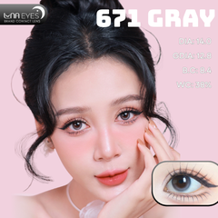(Luna Eyes) 671 GRAY - size nhỏ