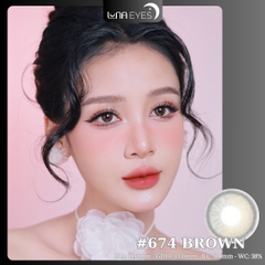 (quà tặng) 674 BROWN - size nhỏ