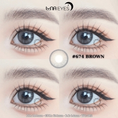 (quà tặng) 674 BROWN - size nhỏ