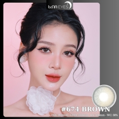 (quà tặng) 674 BROWN - size nhỏ