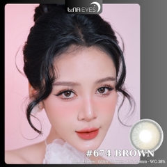 (quà tặng) 674 BROWN - size nhỏ
