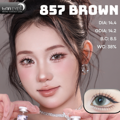 (Luna Eyes) 857 BROWN - size to