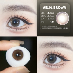 (Luna Eyes) E101 BROWN - size vừa