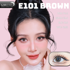 (Luna Eyes) E101 BROWN - size vừa