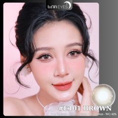 (Luna Eyes) E101 BROWN - size vừa