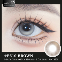 (Luna Eyes) E610 BROWN - size nhỏ