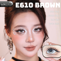(Luna Eyes) E610 BROWN - size nhỏ