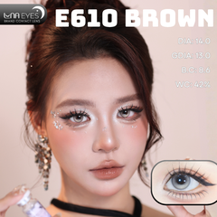 (Luna Eyes) E610 BROWN - size nhỏ