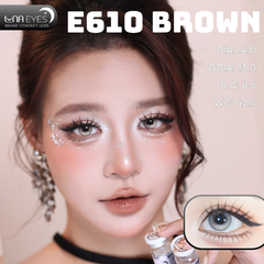 (Luna Eyes) E610 BROWN - size nhỏ