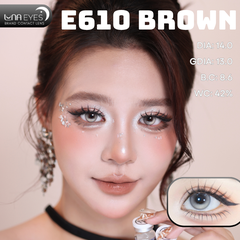 (Luna Eyes) E610 BROWN - size nhỏ