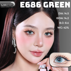(Luna Eyes) E686 GREEN - size to