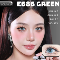 (Luna Eyes) E686 GREEN - size to
