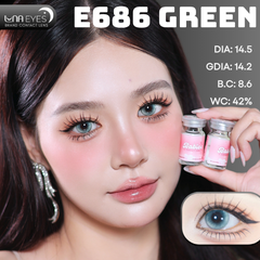 (Luna Eyes) E686 GREEN - size to