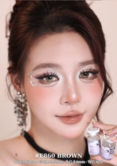 (Luna Eyes) E860 BROWN - size to