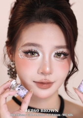 (Luna Eyes) E860 BROWN - size to