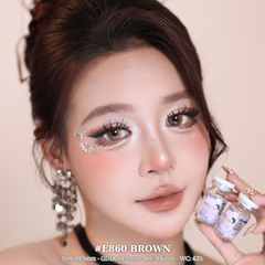 (Luna Eyes) E860 BROWN - size to