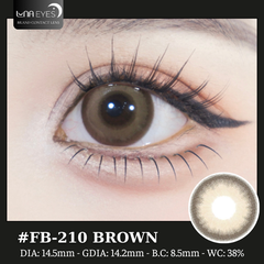 (Luna Eyes) FB-210 BROWN - size to