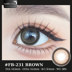 (Luna Eyes) FB-231 BROWN - size to