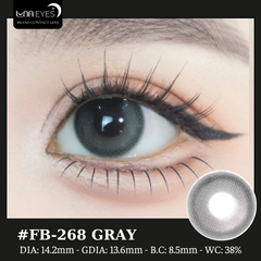 (Luna Eyes) FB-268 GRAY (ROSE) - size vừa