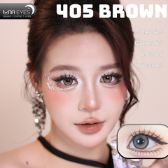 (Luna Eyes) FD-405 BROWN - size to