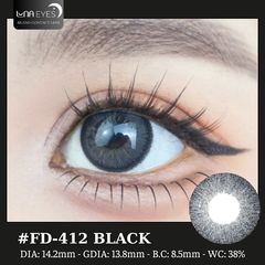 (Luna Eyes) FD-412 BLACK - size vừa