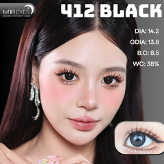 (Luna Eyes) FD-412 BLACK - size vừa