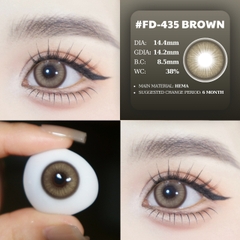 (Luna Eyes) FD-435 BROWN - size vừa