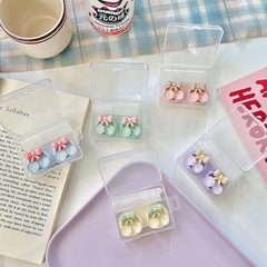 Khay đơn pha lê hình Cherry trong suốt kèm dụng cụ đeo