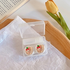 Khay đơn pha lê hình thú cầm trái cây trong suốt kèm dụng cụ đeo