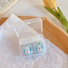 Khay đơn pha lê hình thú cầm trái cây trong suốt kèm dụng cụ đeo