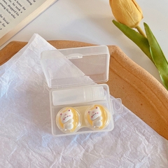 Khay đơn pha lê hình thú cầm trái cây trong suốt kèm dụng cụ đeo