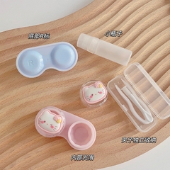 Khay hoạt hình đựng được 4 đôi lens kèm dụng cụ đeo