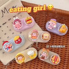 Khay đơn Eating Girl kèm dụng cụ đeo