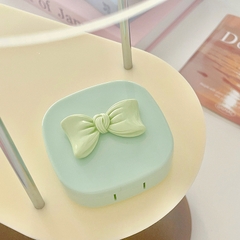 Khay vuông trơn gắn nơ kèm dụng cụ đeo