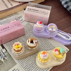 Khay đơn hình hộp bánh dễ thương kèm khay dụng cụ