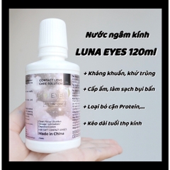 Nước ngâm lens LUNA EYES 120ml dành cho kính áp tròng