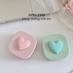 Khay vuông hình trái tim LUNA EYES kèm dụng cụ đeo