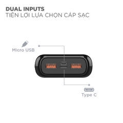 Sạc dự phòng Energizer 20,000mAh /3.7V - UE20011C