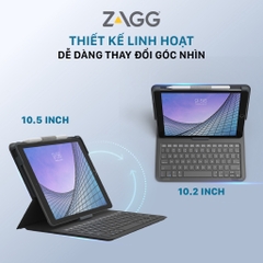 Ốp lưng kèm bàn phím iPad 10.2"/10.5" - ZAGG Messenger Folio 2
