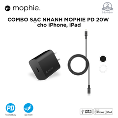 Combo sạc 20W Mophie USB-C