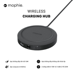 Bộ Hub sạc không dây đa năng Mophie