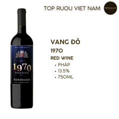 Vang Đỏ 1970 Bordeaux - 750ml - 13,5% - Pháp - Cabernet Sauvignon & Merlot  