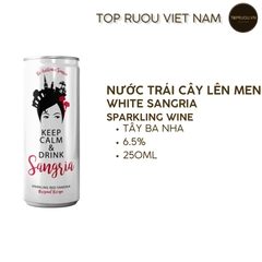 Nước Trái Cây Lên Men White  Sangria (Đóng Lon) 250ml - 6.5% - Tây Ban Nha
