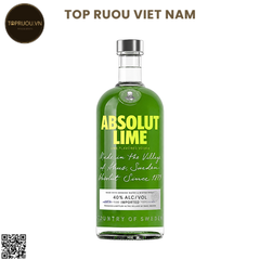 Vodka Absolut Lime (Chanh Xanh)  - 1000ml - 40% - Thụy Điển