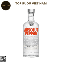 Vodka Absolut Peppar (Ớt) - 700ml - 40% - Thụy Điển