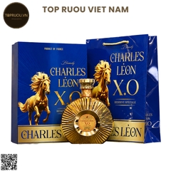 Brandy XO Charles Leon Gold (Kèm Túi Giấy Hãng) - 700ml - 40% - Pháp